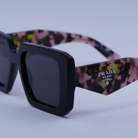 🕶️ New Prada PR23YS 1AB5S0 Sunglasses - Black Frame, Dark Grey Lenses - Picture 3 of 12